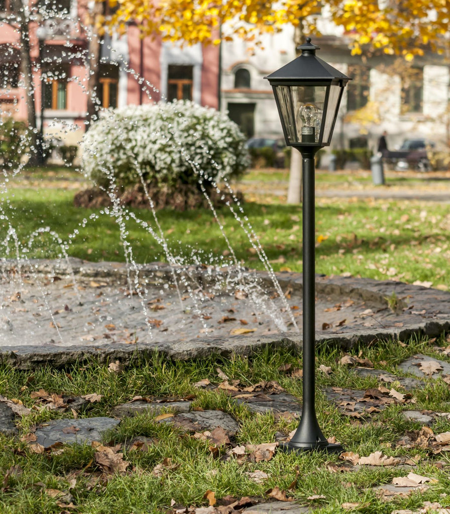 Norlys London Bollard Light featured within a outdoor space