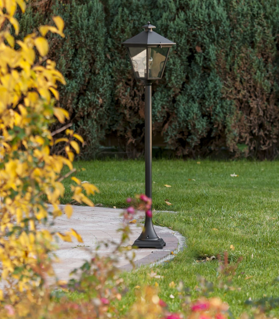 Norlys London Bollard Light featured within a outdoor space