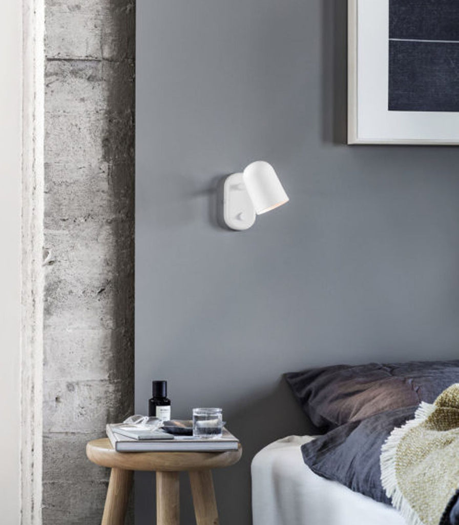 Northern Buddy Wall Light featured above bedside table