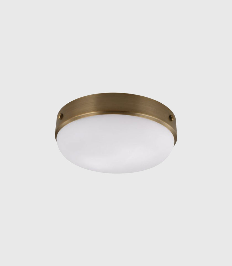 Elstead Cadence Ceiling Light in Antique Brass/Matte Black