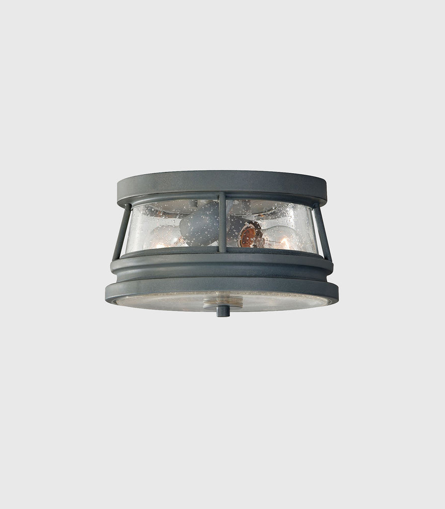 Elstead Chelsea Harbor Ceiling Light in Storm Cloud with clear seedy