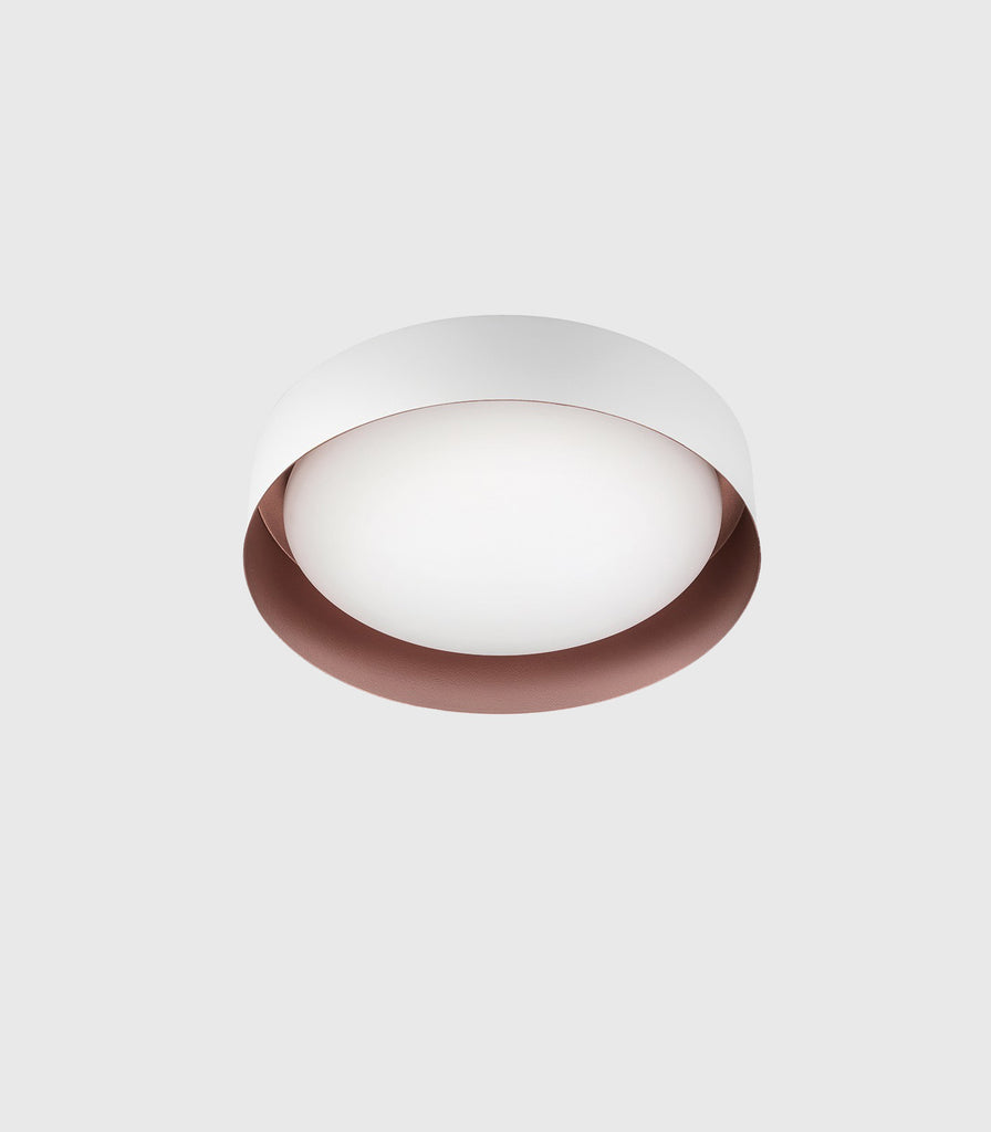 Linea Light Crew Wall/Ceiling Light in Medium / White / Copper