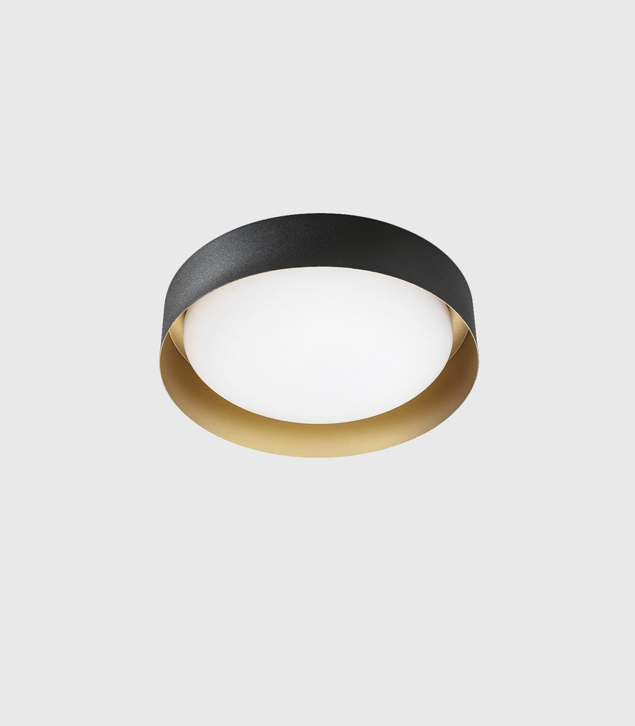 Linea Light Crew Wall/Ceiling Light in Medium / Black / Gold