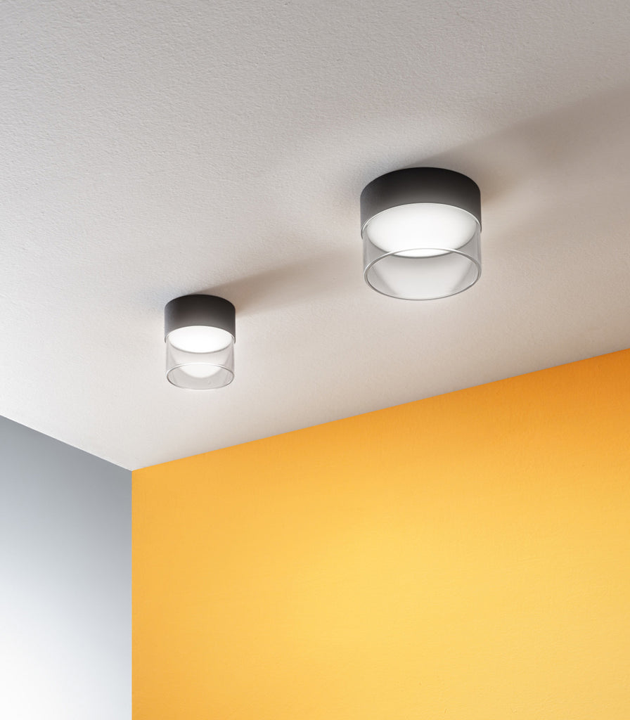 Linea Light Crumb Ceiling Light featured within interior space