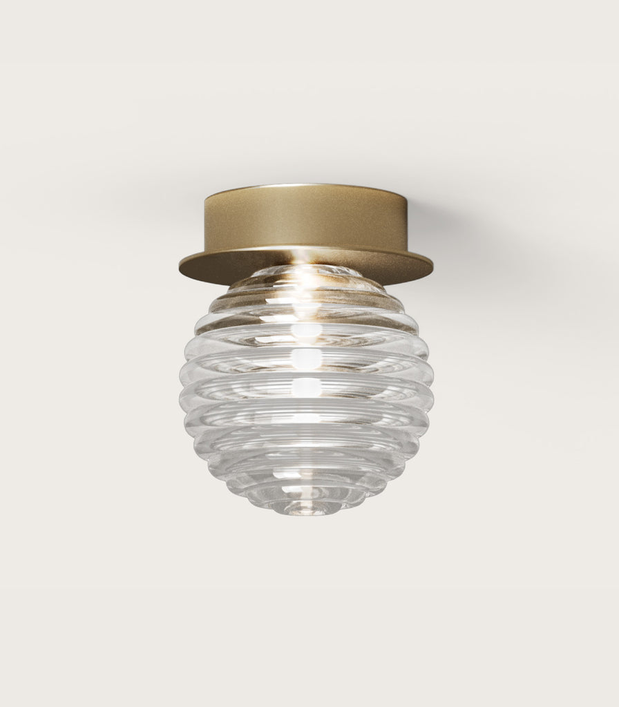 Aromas Doul Wall/Ceiling Light in Matte Brass