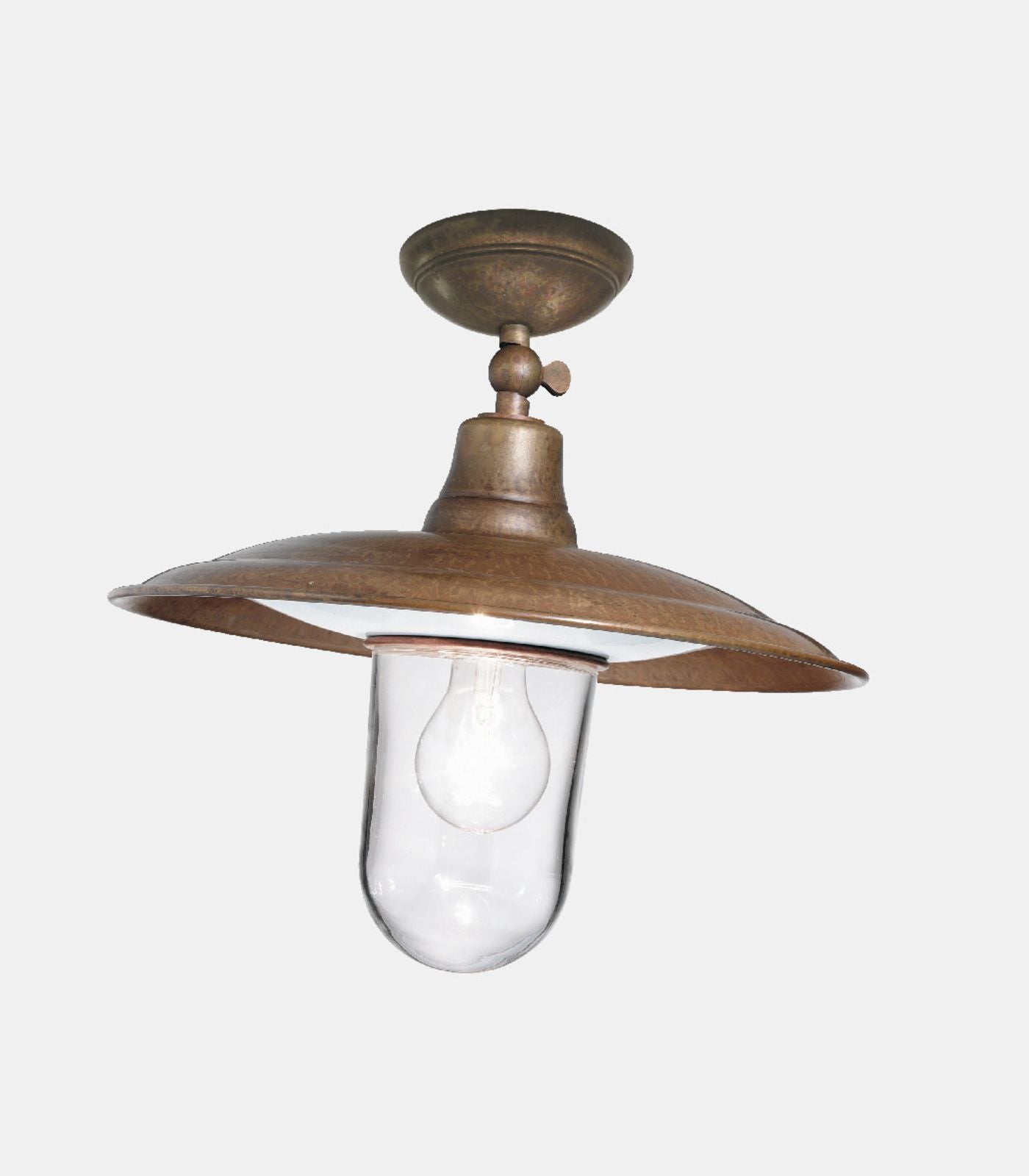 Brass outdoor ceiling on sale light