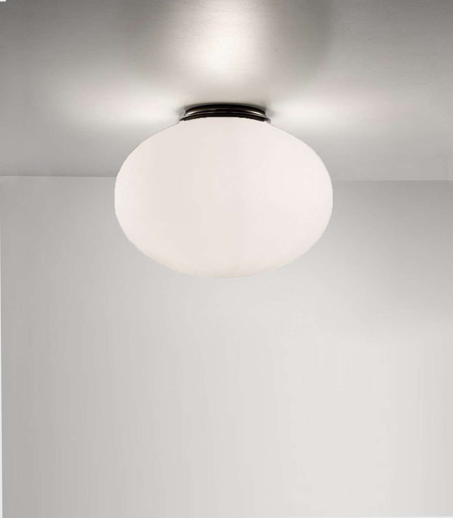 Siru Bolla Glass Ceiling Light in White/Large