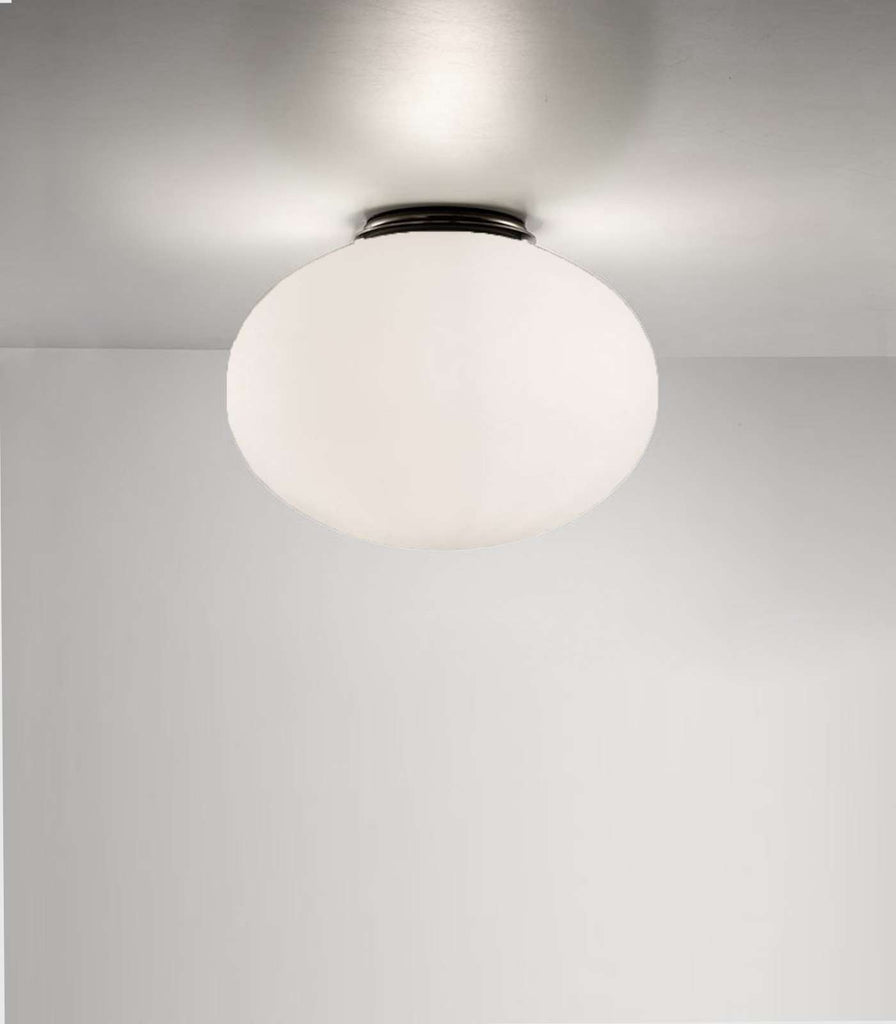 Siru Bolla Glass Ceiling Light in White/Large