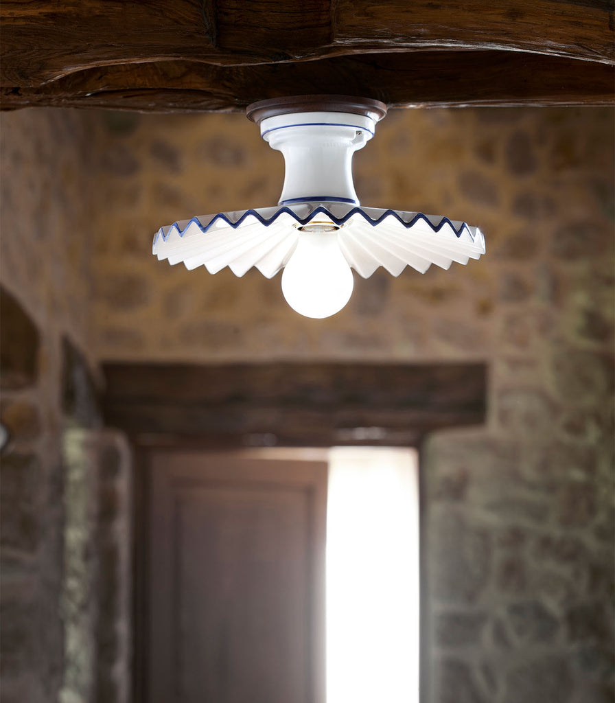 Aldo Bernardi Cappe Ceiling Light featured within interior space