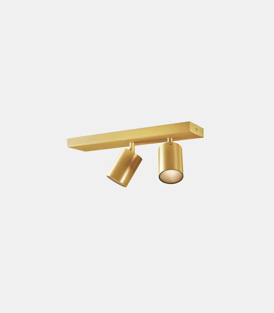 Panzeri Carl2 Ceiling Light in Matte Brass