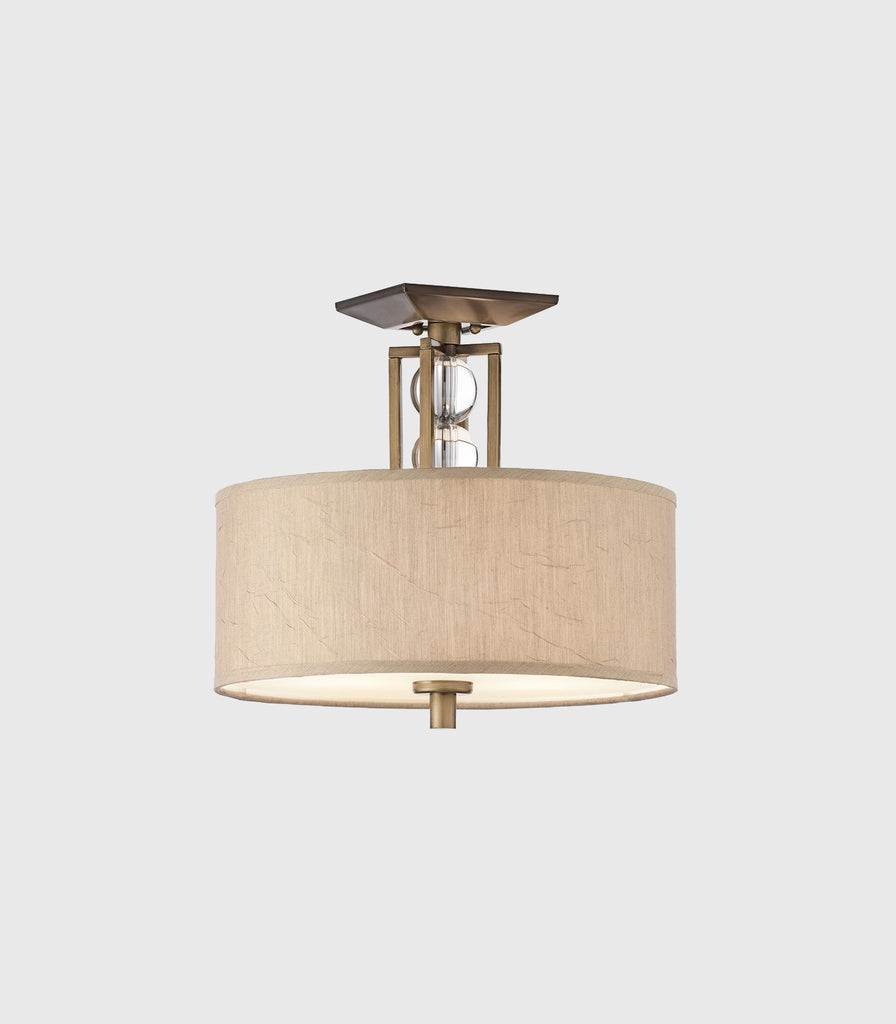 Ekstead Celestial Ceiling Light in Crystal/Fabric/Steel