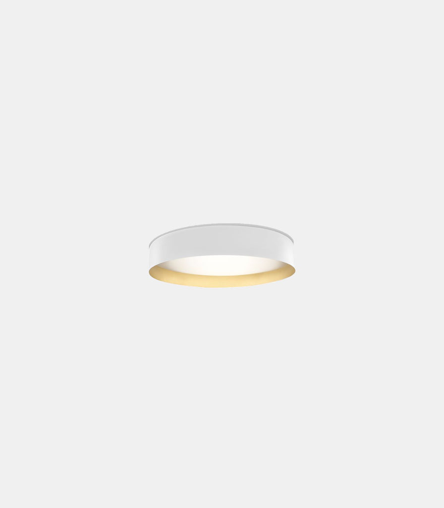 Panzeri Ginevra Ceiling Light in White / Gold / Small