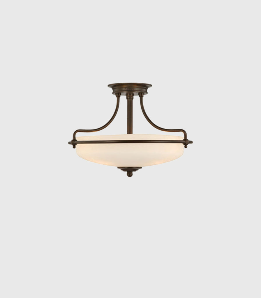 Elstead Griffin Ceiling Light in Small/Palladian Bronze