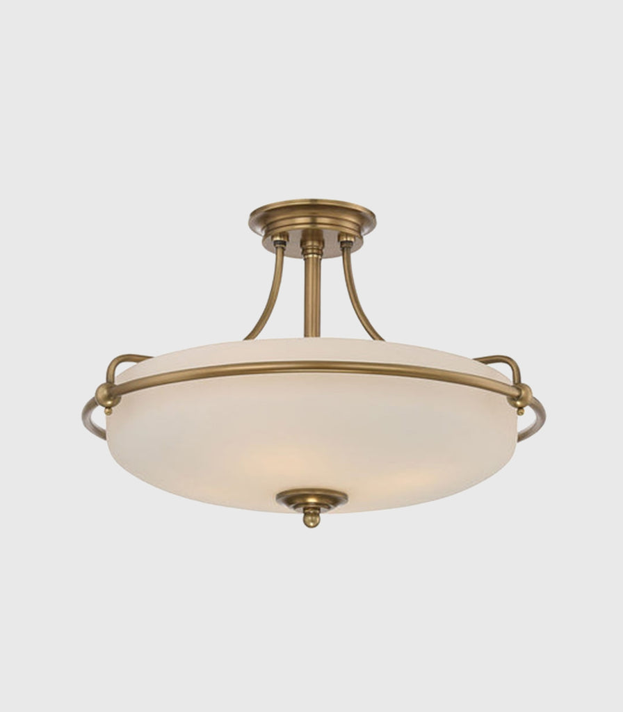 Elstead Griffin Ceiling Light in Medium/Weathered Brass