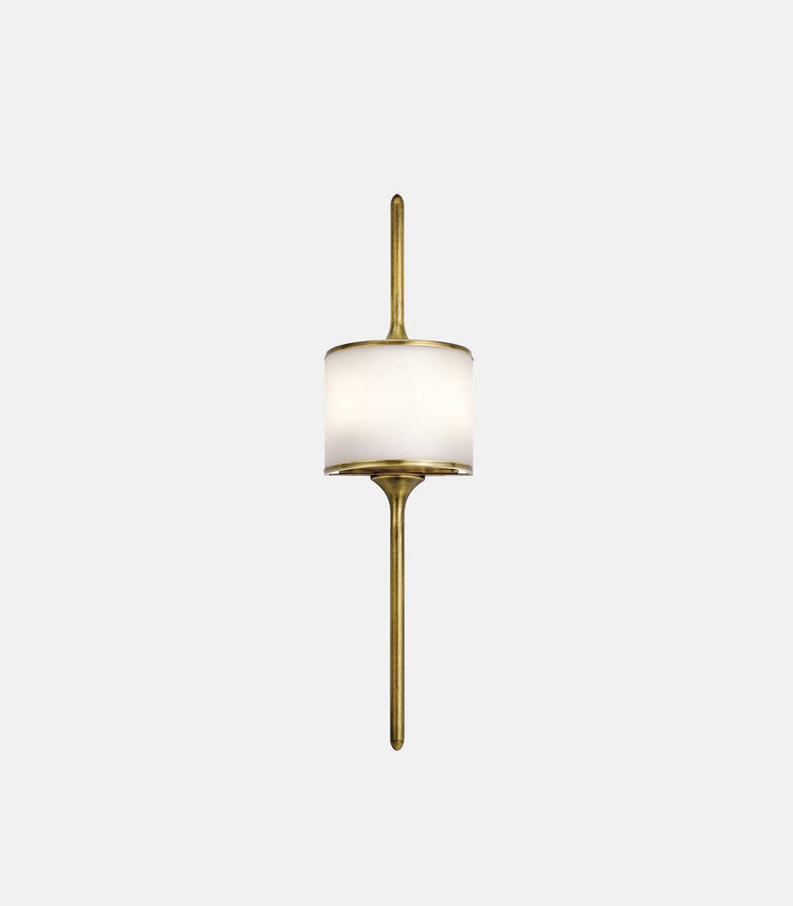 Elstead Mona Wall Light in Small/Natural Brass