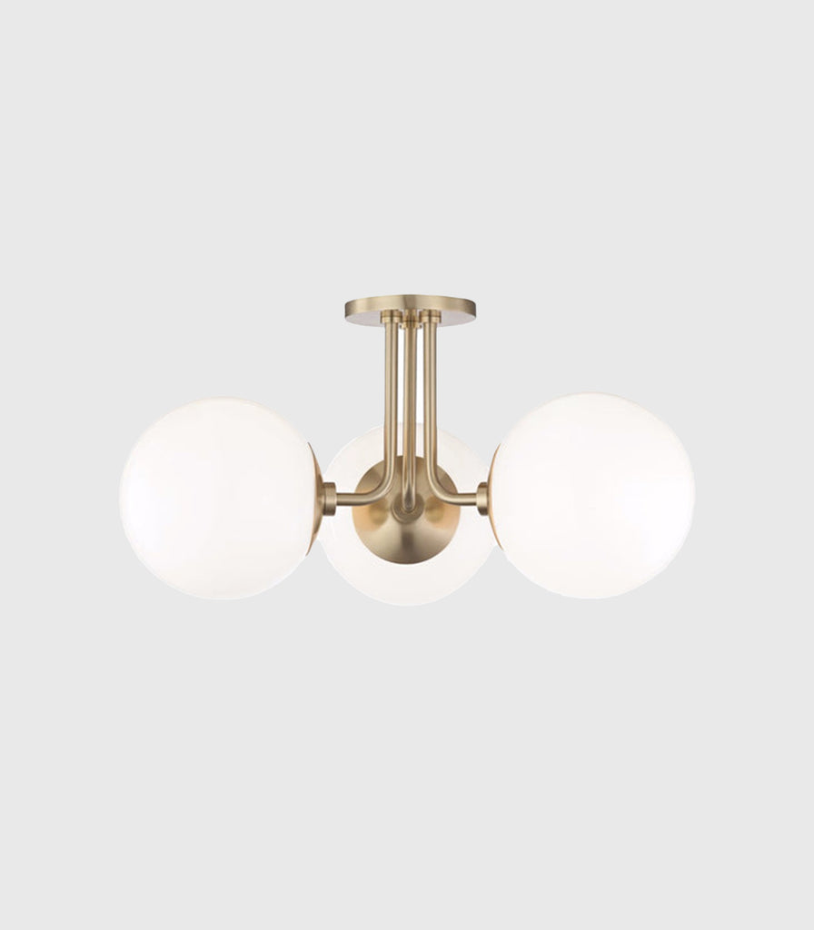 Hudson Valley Stella Ceiling Light in Aged Brass