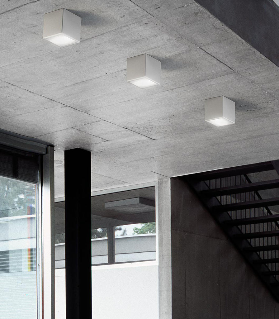 Panzeri Three Ceiling Light featured within a interior space