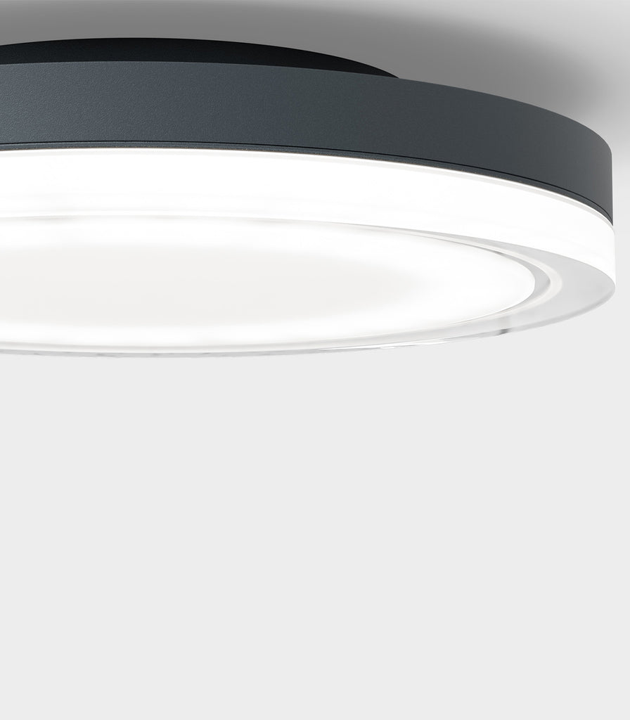 IP44.DE Lisc Ceiling Light in Anthracite closeup