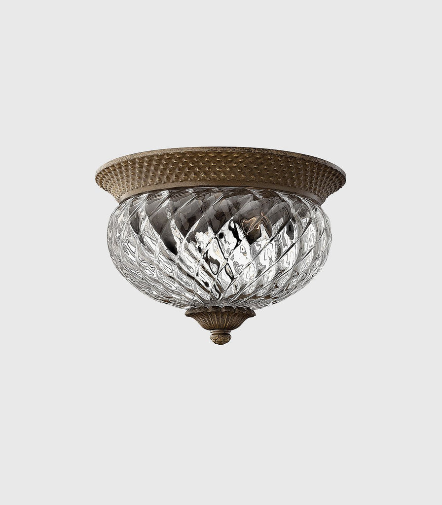 Elstead Plantation Ceiling Light in Small/Pearl Bronze