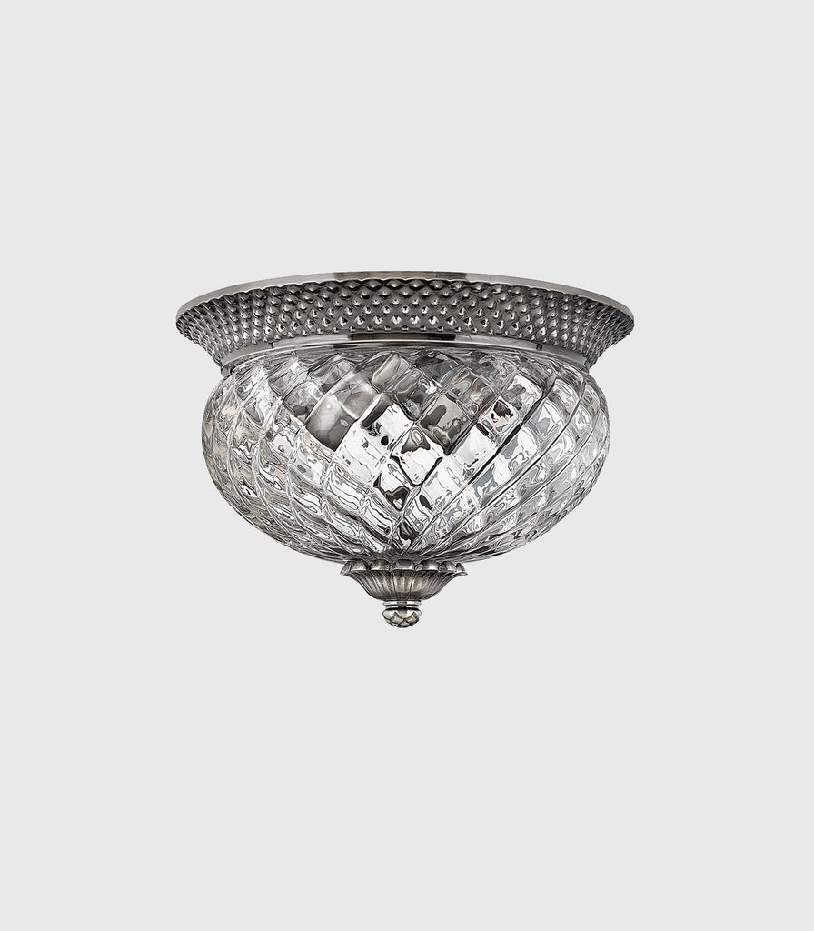Elstead Plantation Ceiling Light in Small/Polished Antique Nickel