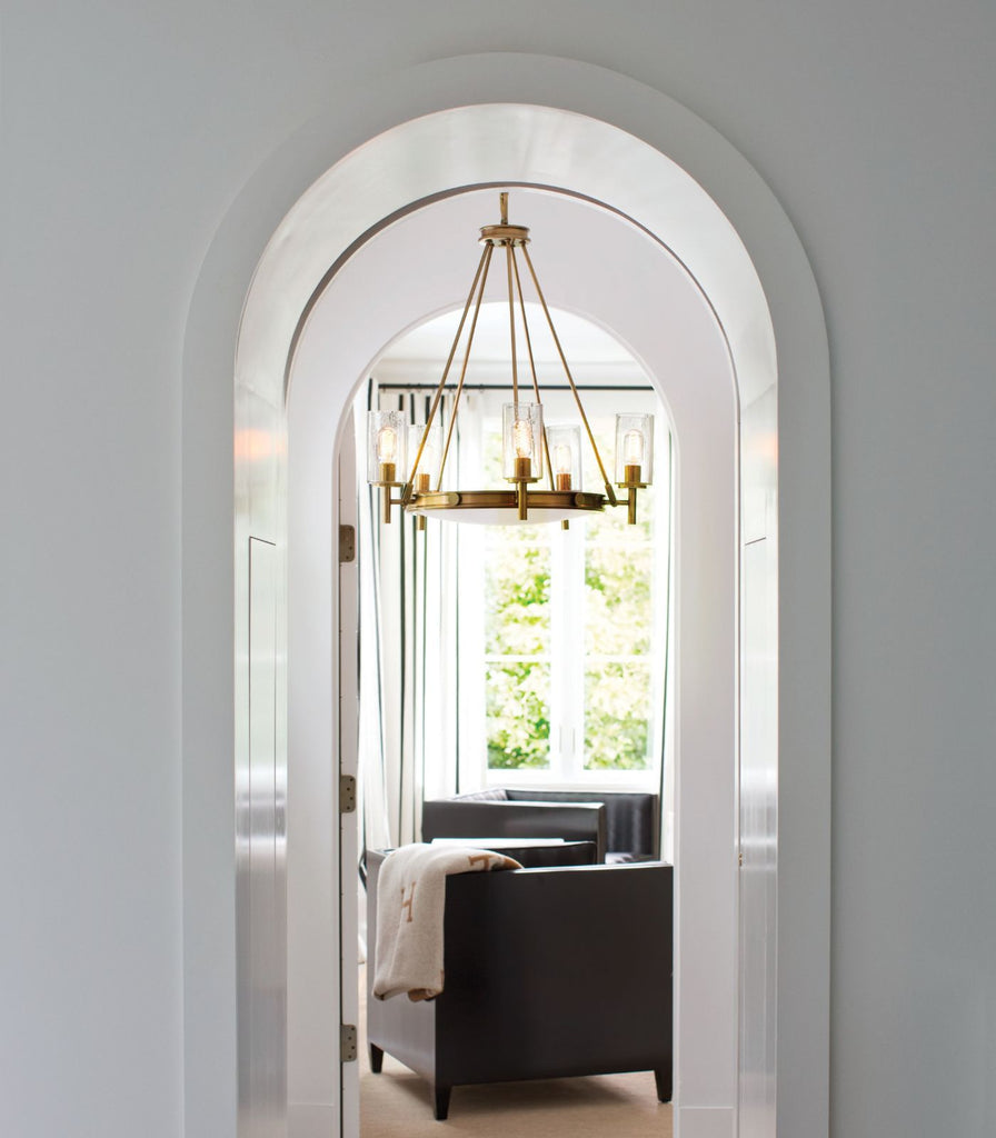 Elstead Collier Chandelier featured within a interior space