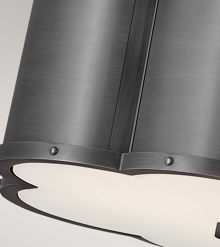 Elstead Chance 2lt Semi-Flush Ceiling in Blackened Brass close up