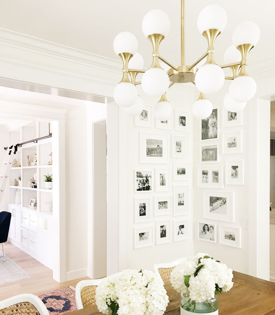 Hudson Valley Astoria Chandelier featured within a interior space