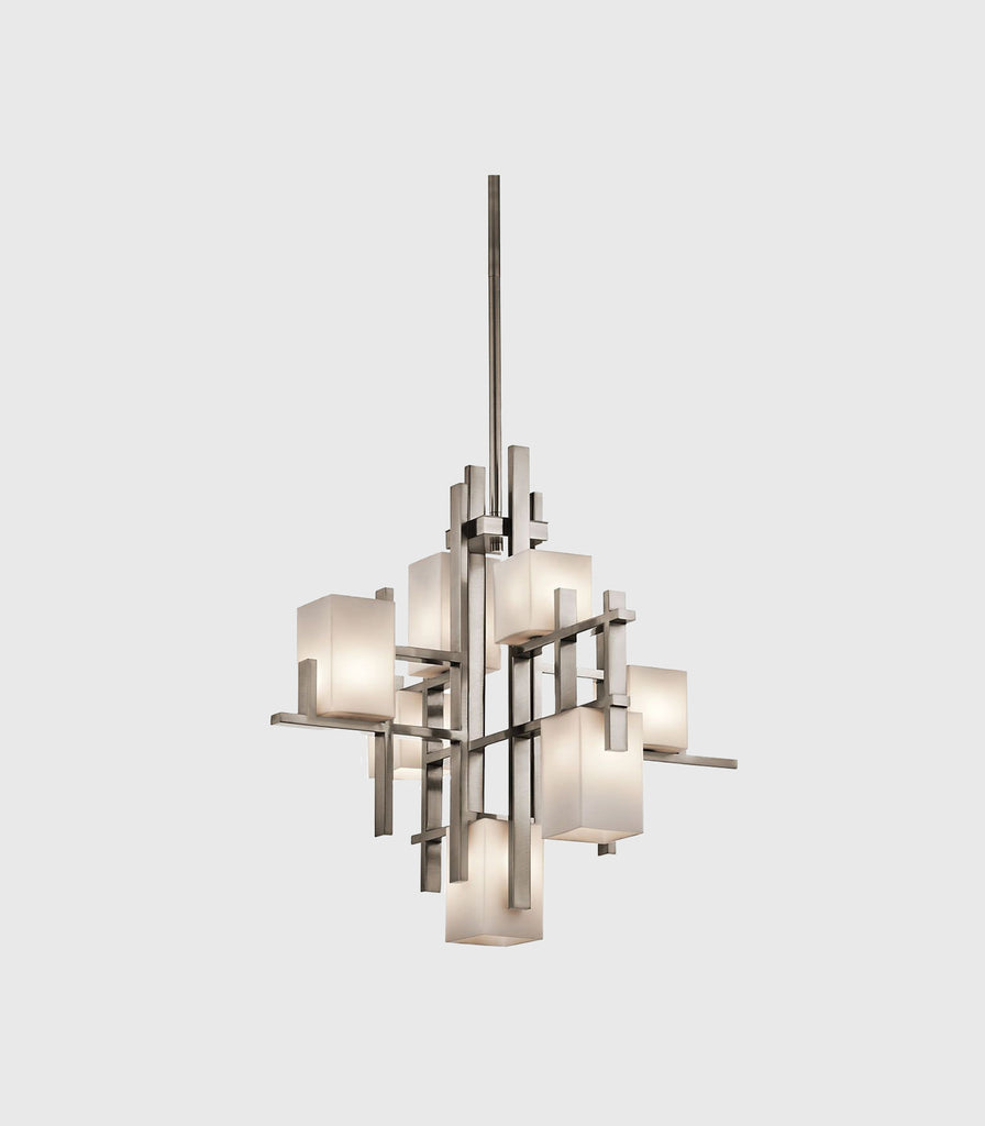 Elstead City Lights Chandelier in Classeic Pewter