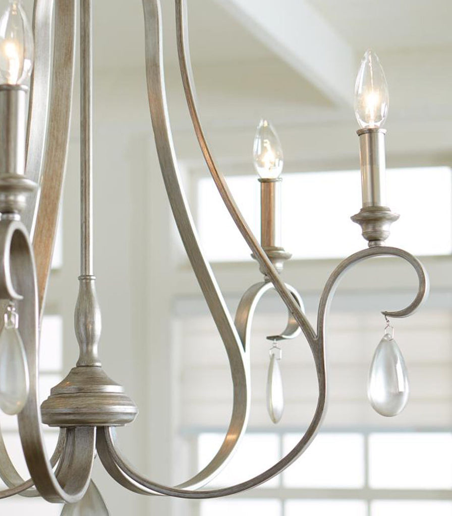 Elstead Dewitt Chandelier featured within a interior space