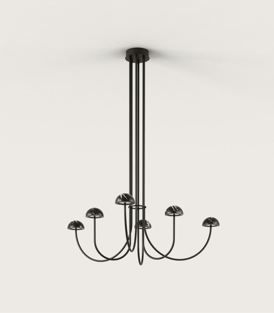 Aromas Dussa Chandelier in Matte Black/Black