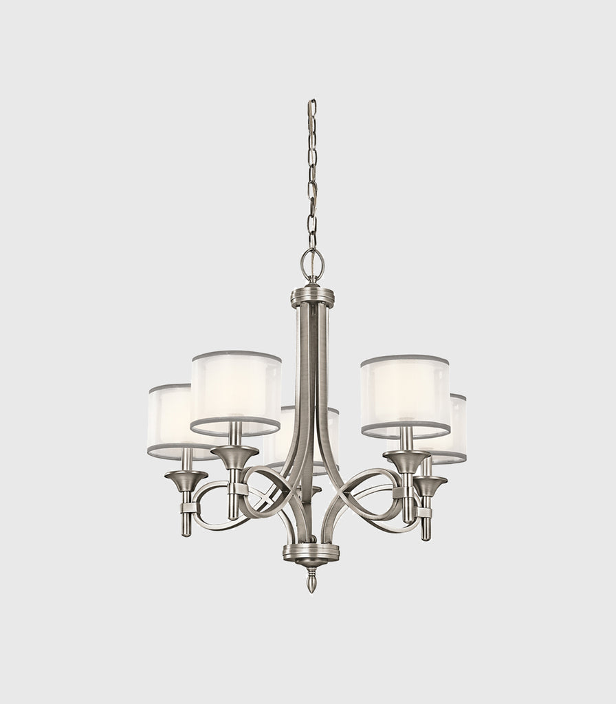 Elstead Lacey Chandelier in 5 Light/Antique Pewter