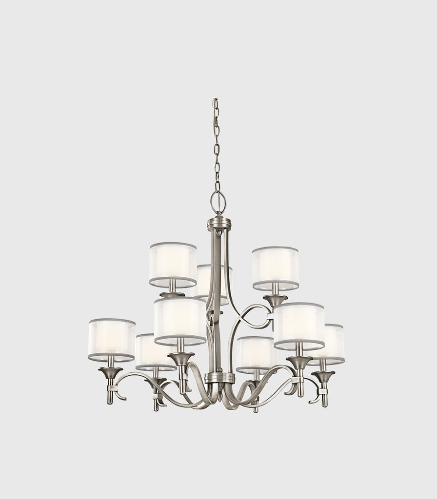 Elstead Lacey Chandelier in 9 Light/Antique Pewter