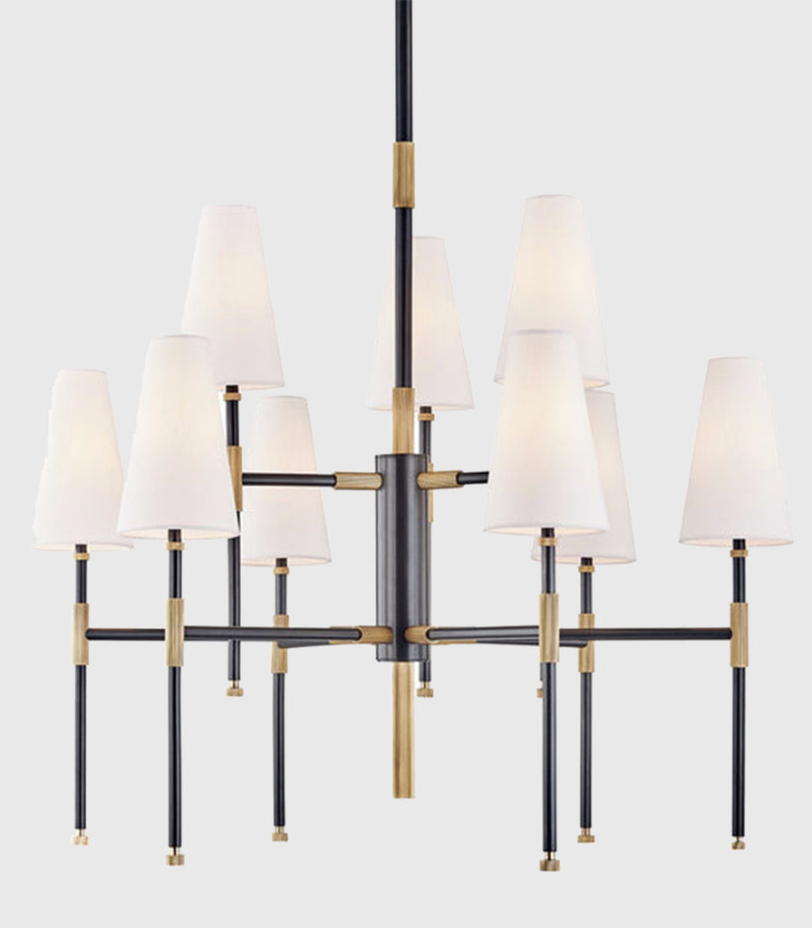 Hudson Valley Bowery Chandelier in 9 Light/Aged Old Bronze