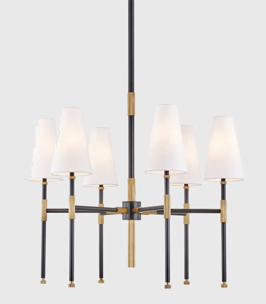Hudson Valley Bowery Chandelier in 6 Light/Aged Old Bronze
