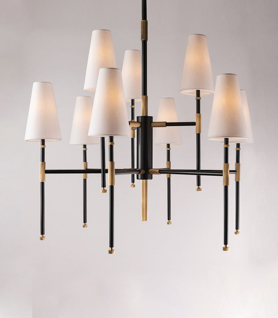 Hudson Valley Bowery Chandelier featured within a interior space