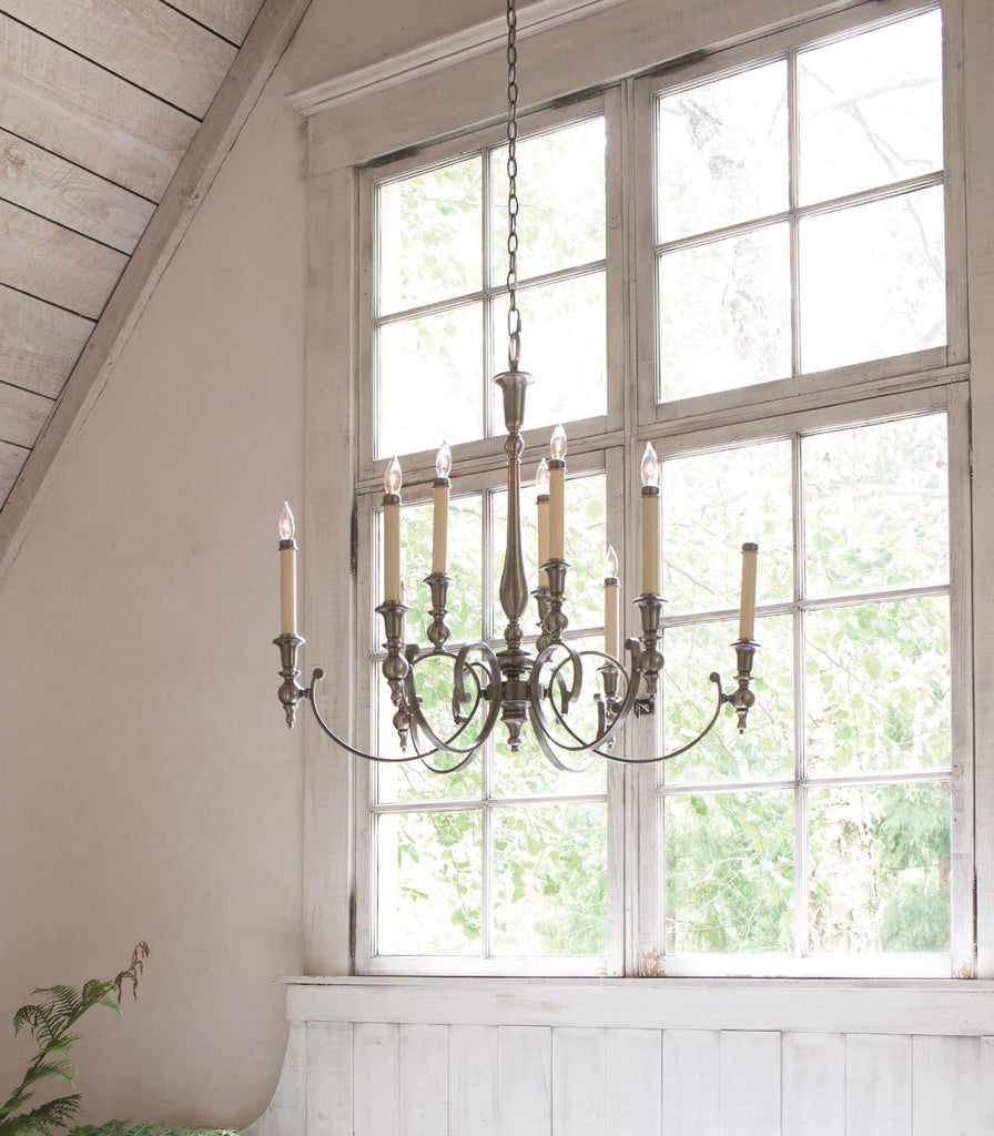 Elstead Yorktown Chandelier featured within interior space