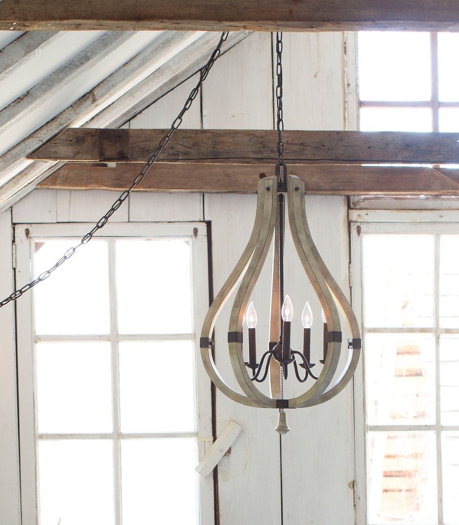 Elstead Middlefield Chandelier featured within a interior space