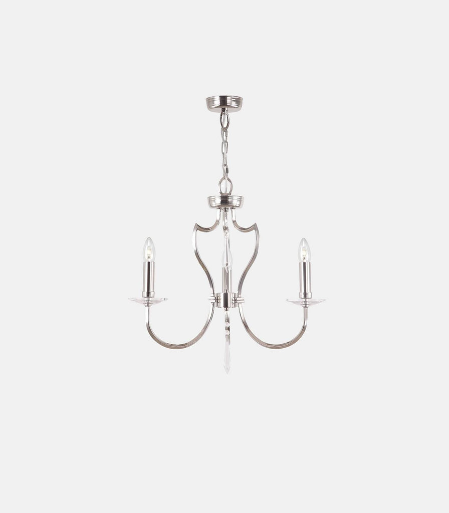 Elstead Pimlico Chandelier in Polished Nickel/3lt