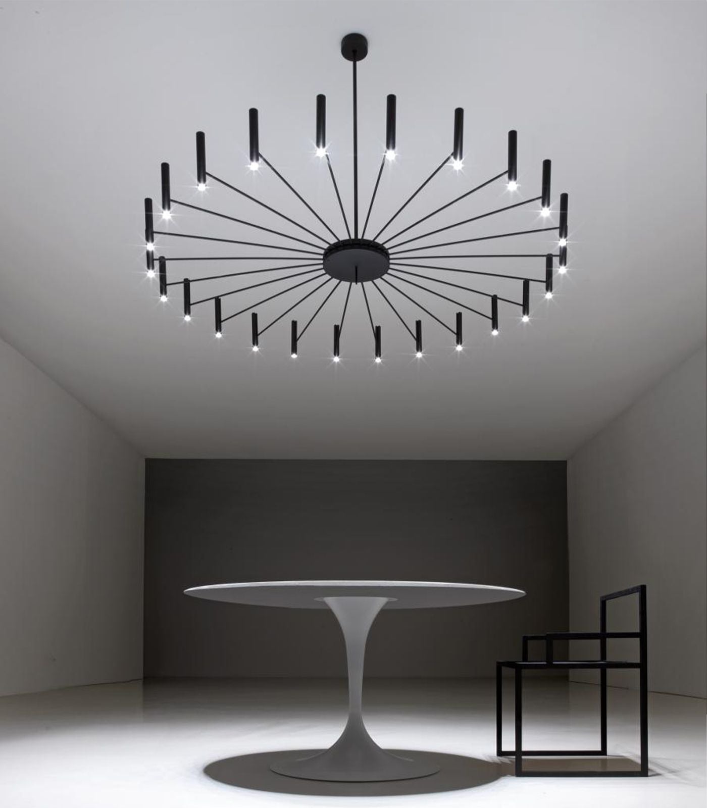 Black clearance circle chandelier