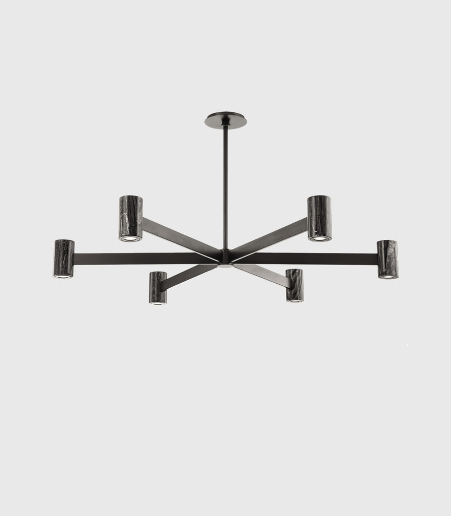 Hudson Valley Predock Chandelier in Black Brass