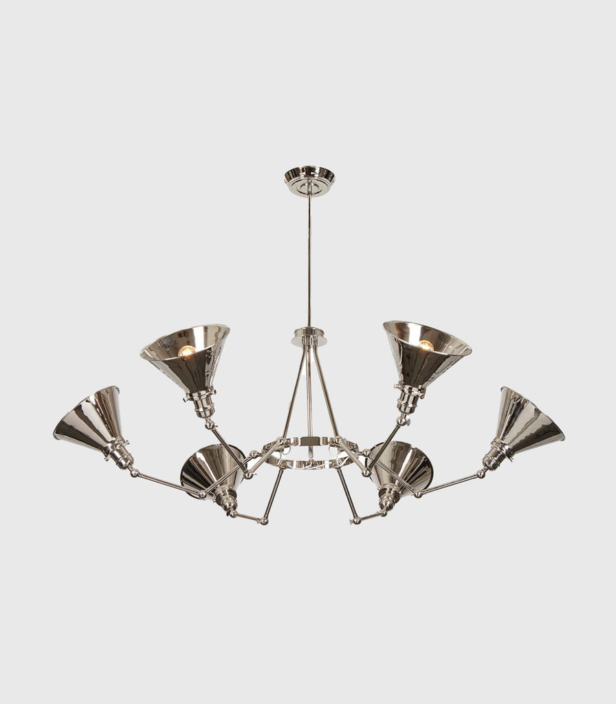 Elstead Provence Chandelier in Polished Nickel