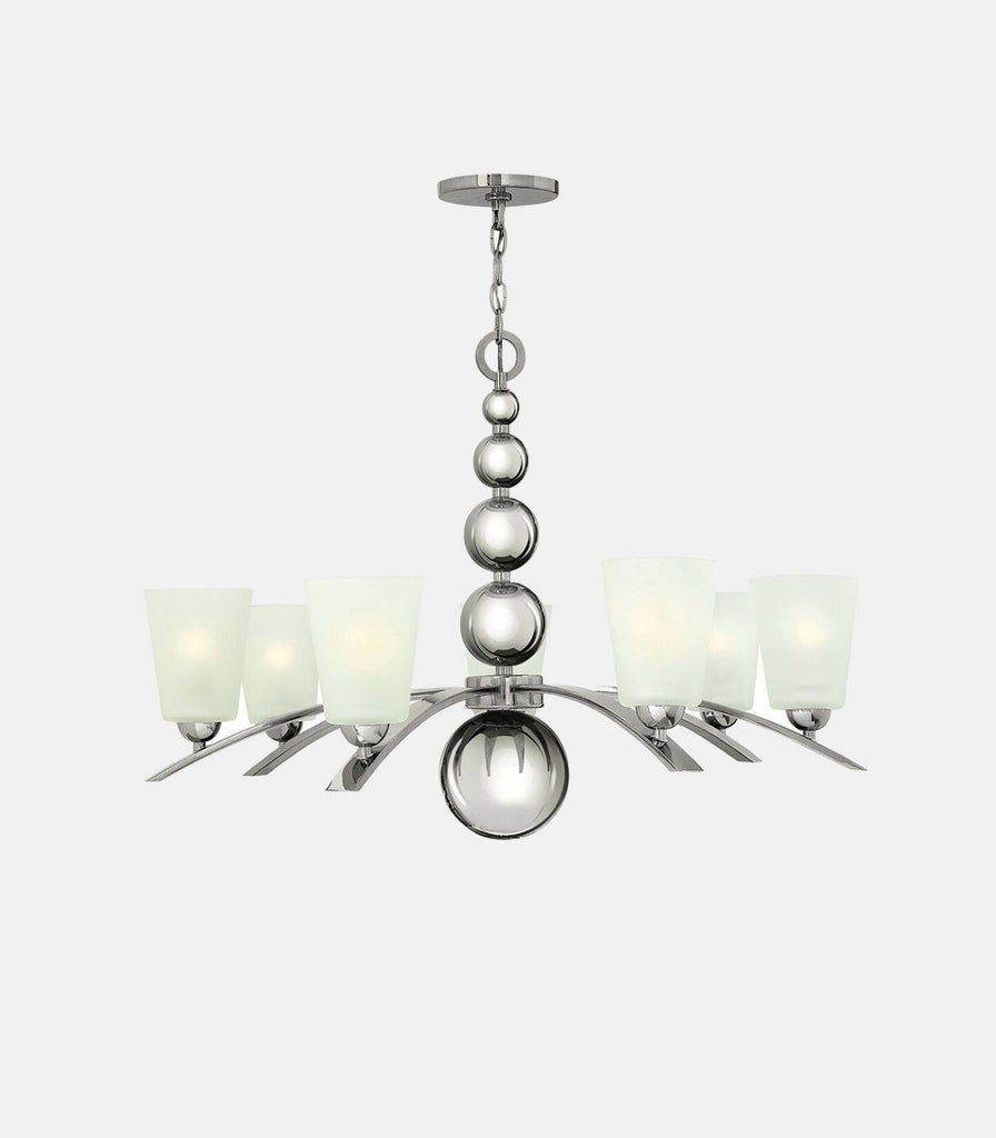Elstead Zelda Chandelier in Polished Nickel/7LT