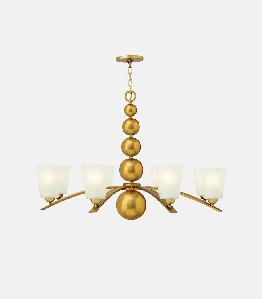 Elstead Zelda Chandelier in Vinatge Brass/8LT