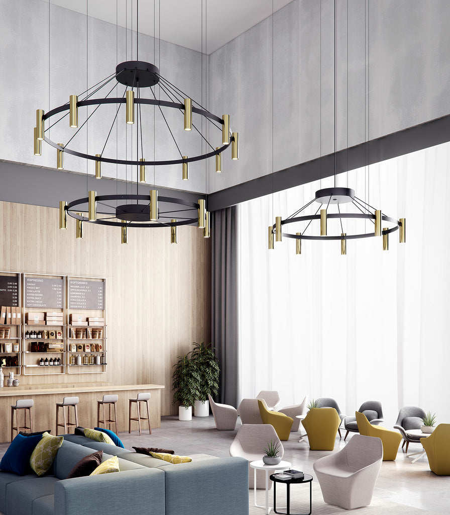 Estiluz Laverd 16lt Chandelier featured within interior space