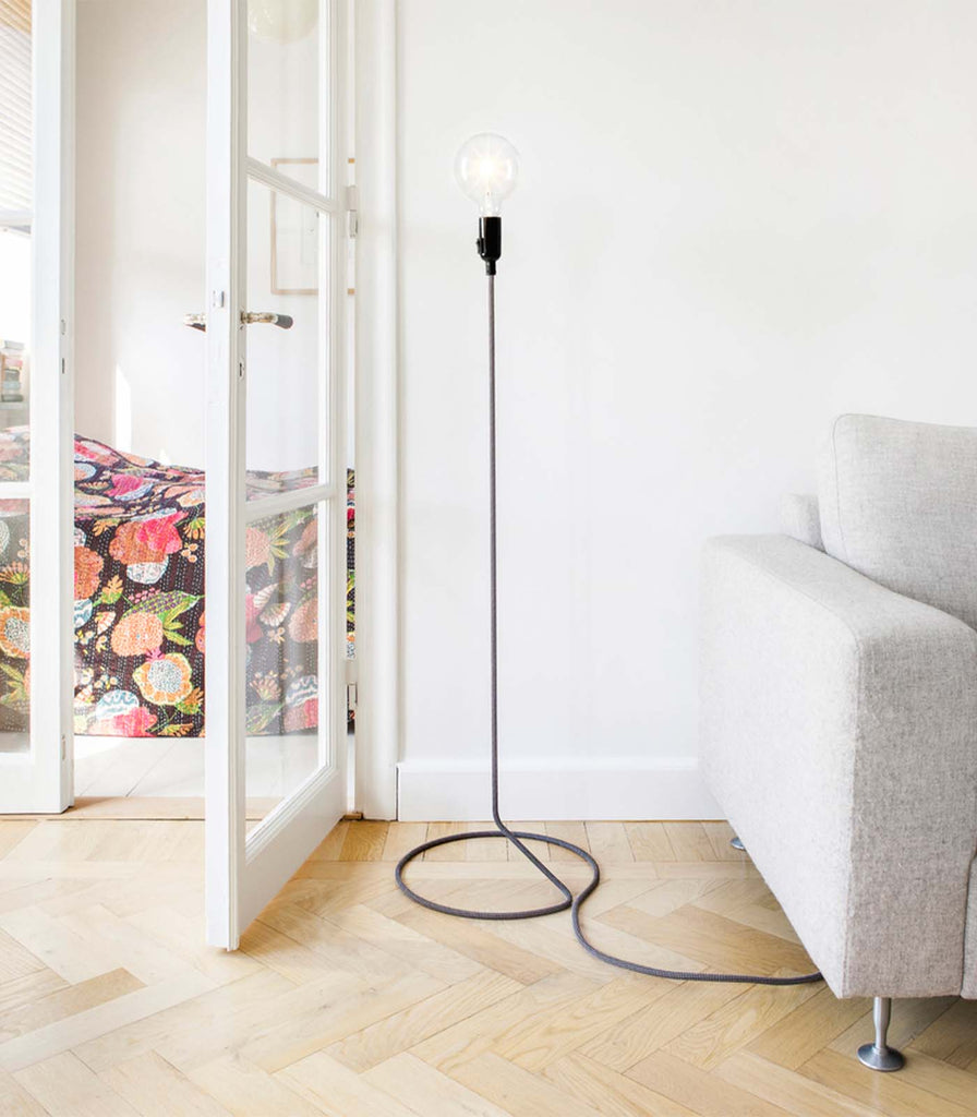 Nordic Fusion Cord Floor Lamp featured within interior space