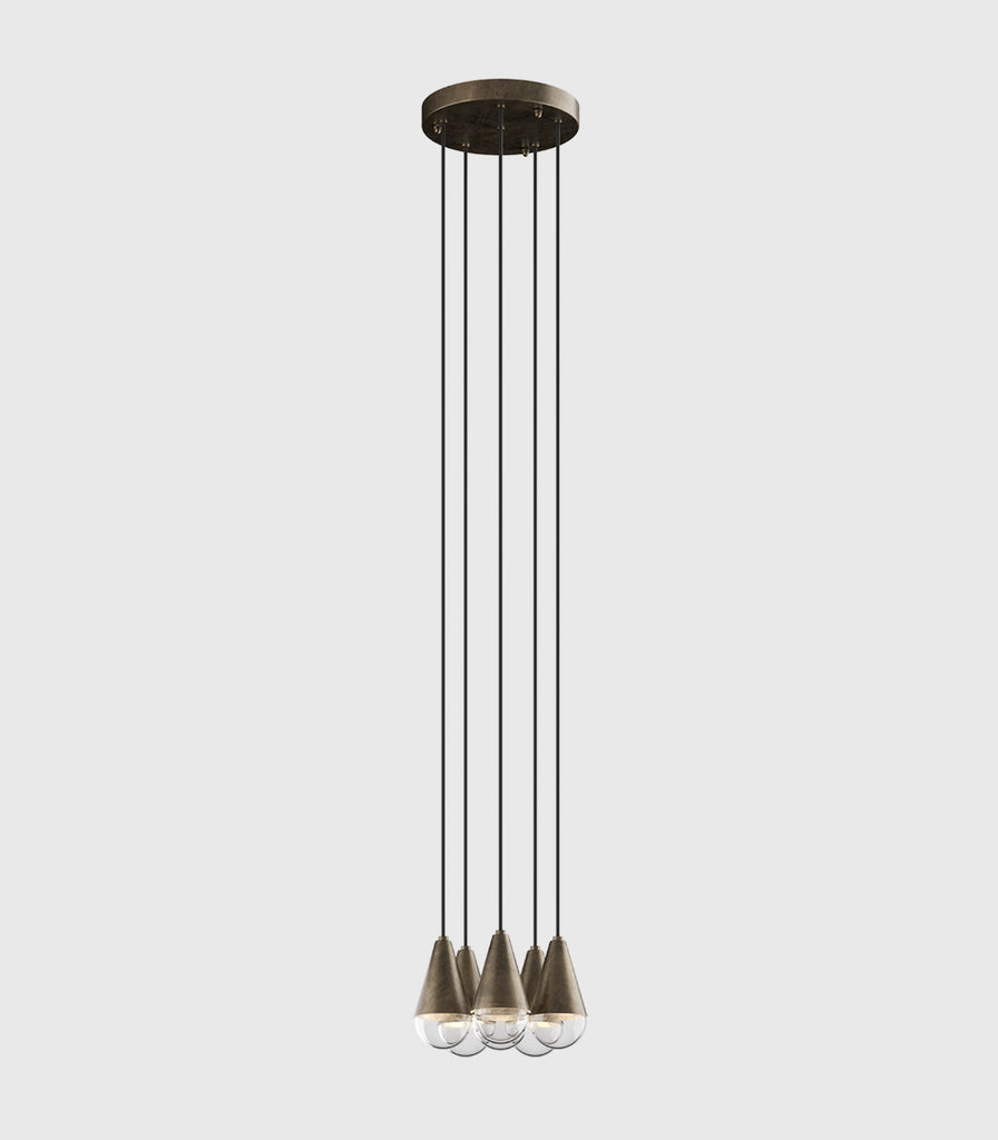 II Fanale Dew Cluster Pendant Light in Iron