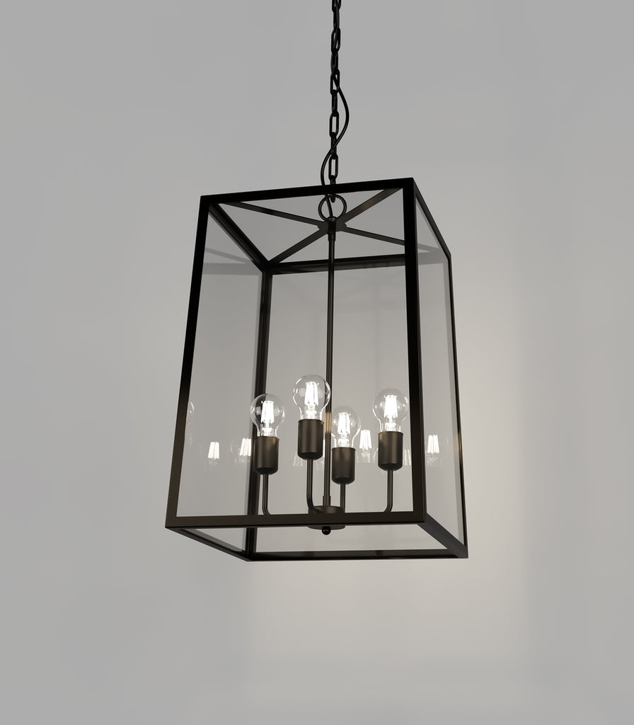 Lighting Republic Dover Lantern Pendant Light in Clear with 4 Light