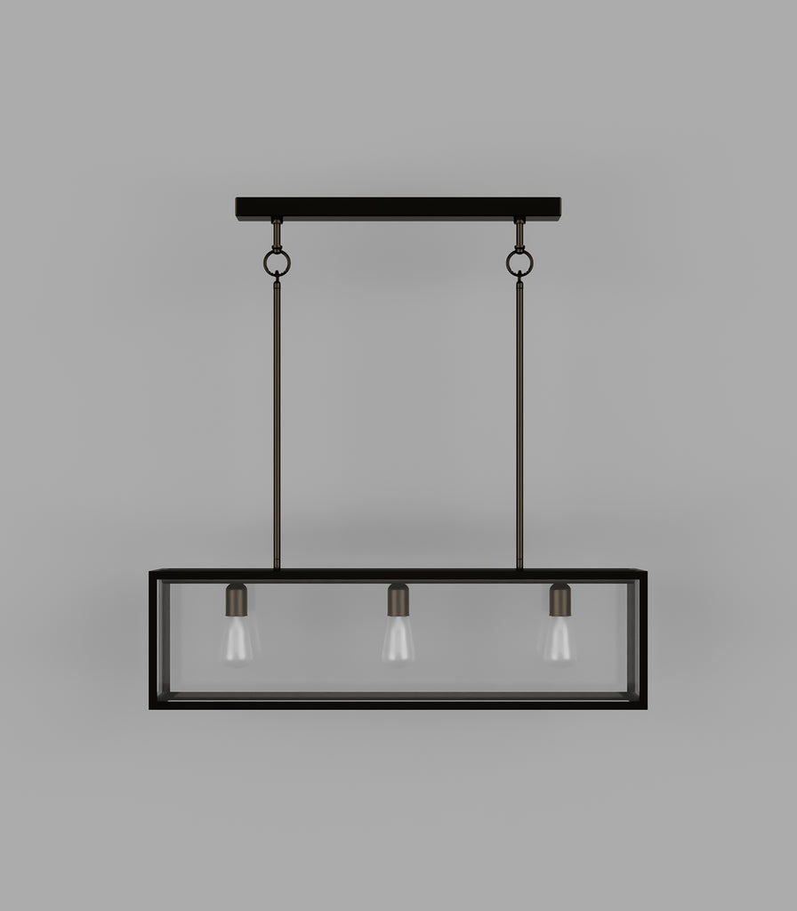 Lighting Republic Dover Linear Pendant Light in Clear with 3 light