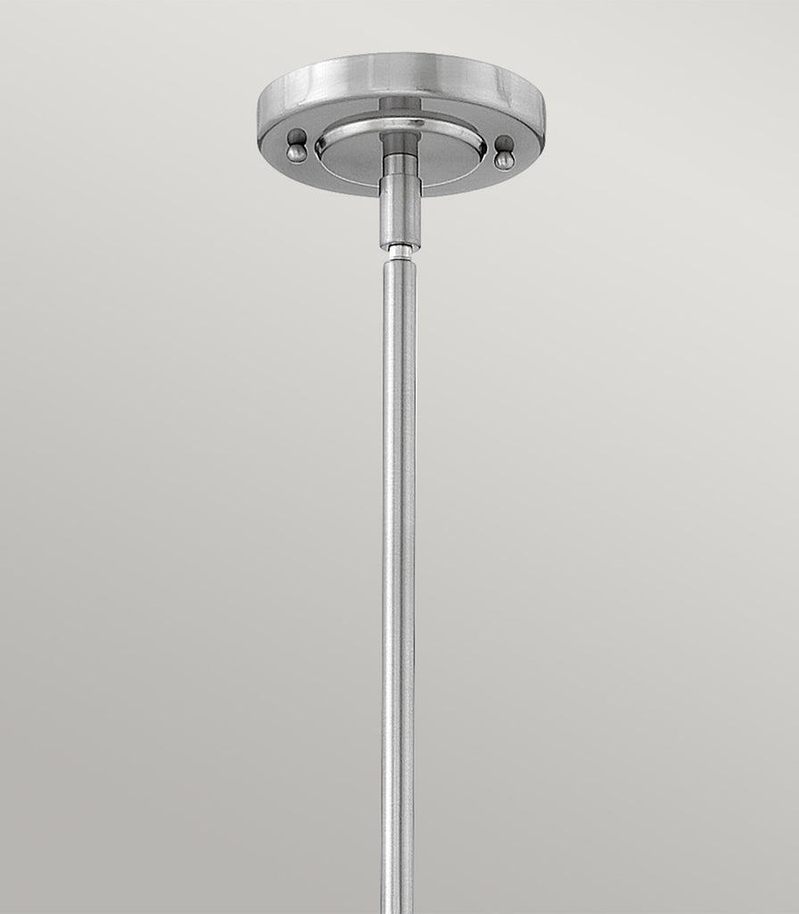 Elstead Elroy Pendant Lightin Brushed Nickel close up