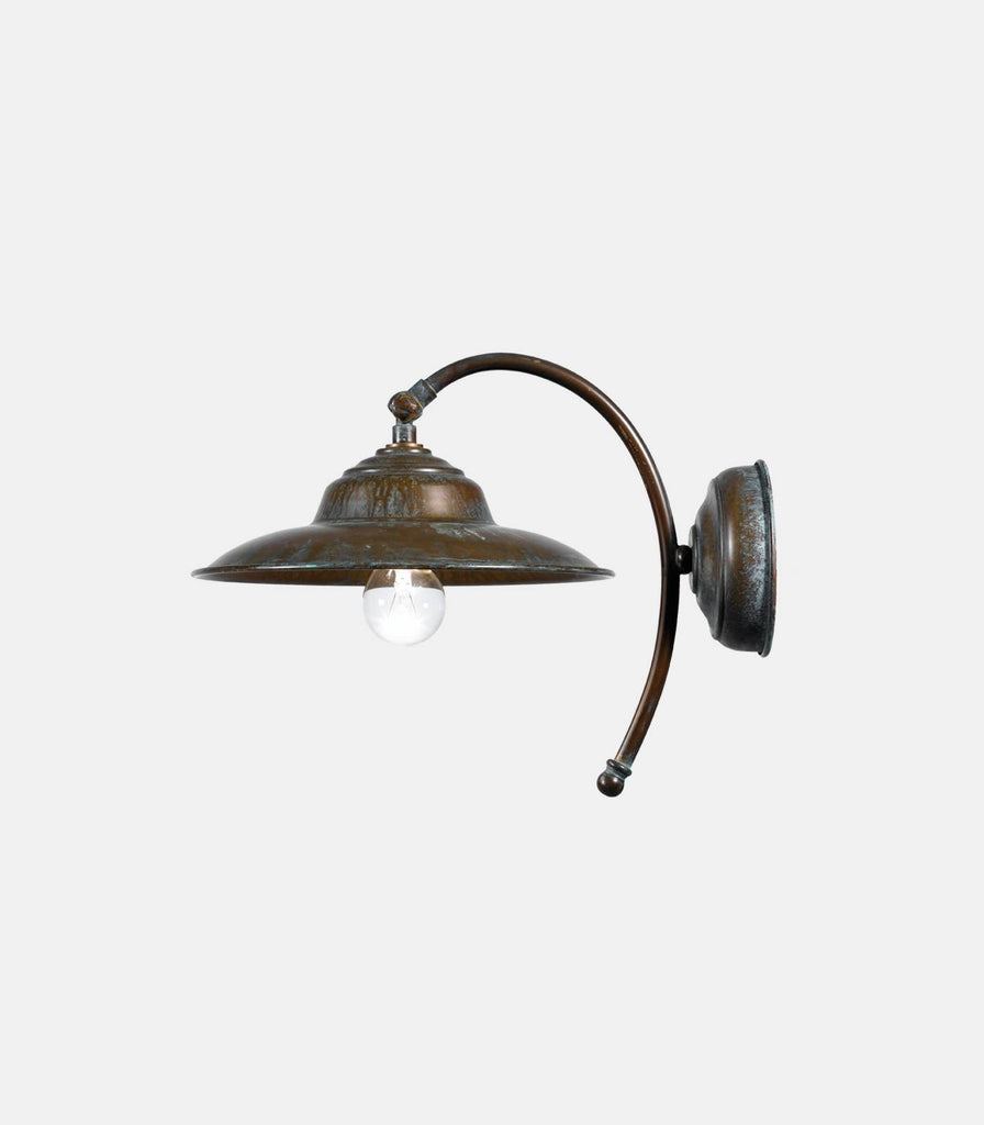 Evita Curve Wall Light in Verdigris